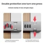 Screw-Mounted Door Latch With Built-In Latch Combination Lock - Image 4