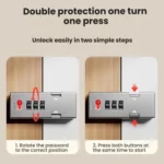 Screw-Mounted Door Latch With Built-In Latch Combination Lock - Image 6