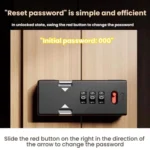 Screw-Mounted Door Latch With Built-In Latch Combination Lock - Image 8