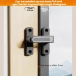 Screw-Mounted 0-7mm Adjustable Height Drop Sliding Door Lock Latch - Image 4