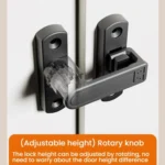 Screw-Mounted 0-7mm Adjustable Height Drop Sliding Door Lock Latch - Image 5