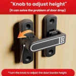 Screw-Mounted 0-7mm Adjustable Height Drop Sliding Door Lock Latch - Image 6