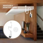 No-Drill Security Camera Mount With Clip Flexible Bendable Bracket Base For Baby Monitor/Webcam - Image 3