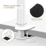 No-Drill Security Camera Mount With Clip Flexible Bendable Bracket Base For Baby Monitor/Webcam - Image 6