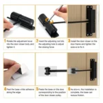 Silent Push-pull Spring Anti-collision Automatic Door Closing Buffer - Image 7