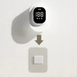 CKPA Rechargeable UV Toothbrush Sterilizer and Holder with Smart Display, No-Drill Adhesive Mount for Electric Toothbrushes - Image 6