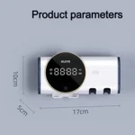 HUIYE UV Toothbrush And Razor Sanitizer Drying Box With LCD Display Wall-Mounted No-Drill Electric Toothbrush Sterilizer - Image 9