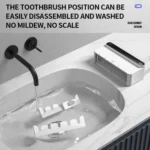 Smart UV Toothbrush Sterilizer and Dryer with Human Sensor, Time Display, USB-C Fast Charging, No-Drill Wall-Mounted Holder - Image 11