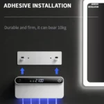 Smart UV Toothbrush Sterilizer and Dryer with Human Sensor, Time Display, USB-C Fast Charging, No-Drill Wall-Mounted Holder - Image 12