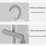 Multifunctional Travel Foldable Clothes Drying Rack With Seven Holes - Image 3