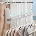 Multifunctional Travel Foldable Clothes Drying Rack With Seven Holes - Image 6
