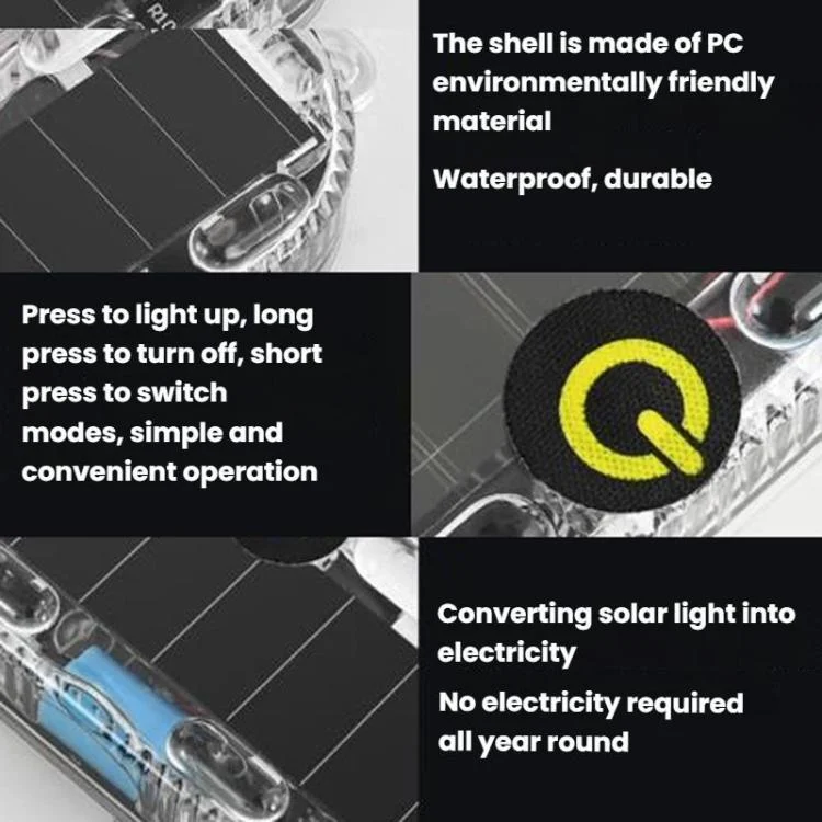 TBD06063176_B4.webp Car Solar-Powered Anti-Collision Warning Light Motorcycle Wireless LED Rear Tail Light - Image 5