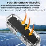 Car Solar-Powered Anti-Collision Warning Light Motorcycle Wireless LED Rear Tail Light - Image 6