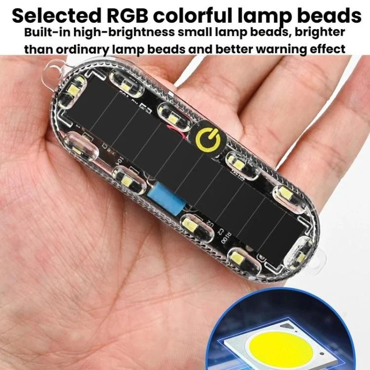 TBD06063176_B6.webp Car Solar-Powered Anti-Collision Warning Light Motorcycle Wireless LED Rear Tail Light - Image 7