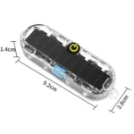 Car Solar-Powered Anti-Collision Warning Light Motorcycle Wireless LED Rear Tail Light - Image 10