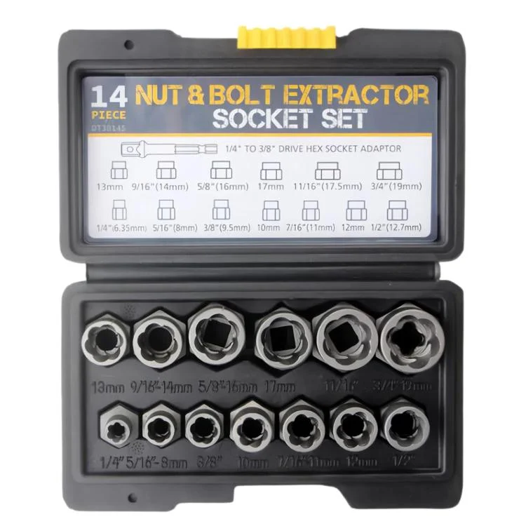 Damaged Nut Extractor Reverse-Thread Socket Screw Removal Tool