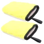 2pcs Car Interior Cleaning Gloves Dashboard Seat Car Washing Tools