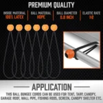30pcs High-Elastic Rubber Elastic Cord Set Motorcycle Bicycle Tie-Down Straps Tent Elastic Cords - Image 2