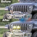 OL-21W04Y 7 Inch LED Long-Distance Headlight Angel Eye Background Work Light - Image 5