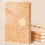 Eco-Friendly Soft Pine Wood Notebook with Pen Holder Tri-Fold A5 Journal with Magnetic Closure - Image 2