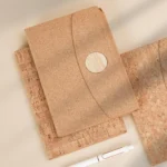 Eco-Friendly Soft Pine Wood Notebook with Pen Holder Tri-Fold A5 Journal with Magnetic Closure - Image 3