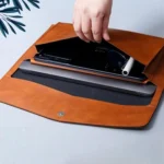 A4 Double Layer PU Document Bag 14 Inch Laptop Briefcase File Organizer Holder For Office School Supplies - Image 2