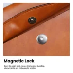 A4 Double Layer PU Document Bag 14 Inch Laptop Briefcase File Organizer Holder For Office School Supplies - Image 6