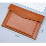 A4 Double Layer PU Document Bag 14 Inch Laptop Briefcase File Organizer Holder For Office School Supplies - Image 7