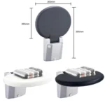 Folding Bathroom Shower Stool With Non-Slip Aluminum Base - Image 2