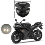 Off-Road Motorcycle Ghost Mask Four-Eye Headlight - Image 5