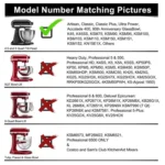 Flex Edge Beater For KitchenAid 4.5 & 5 QT Mixers Replacement Paddle With Scraper Attachment - Image 6