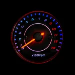 Motorcycle LED Backlit Engine Speedometer - Image 4