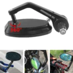22mm Diameter All-aluminum Reflective Motorcycle Rearview Mirror - Image 5