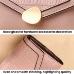 Stone Pattern Accordion Card Holder Women Multi-Card Slot ID Card Clip - Image 6