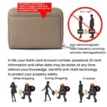 Women RFID Anti-Magnetic Coin Purse Change And Card Holder - Image 5