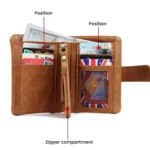 GL-26 RFID Men Foldable Leather Wallet Short-Style Multi-Functional Multi-Card Slot Wallet - Image 5