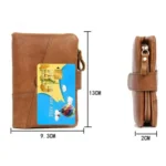 GL-26 RFID Men Foldable Leather Wallet Short-Style Multi-Functional Multi-Card Slot Wallet - Image 6