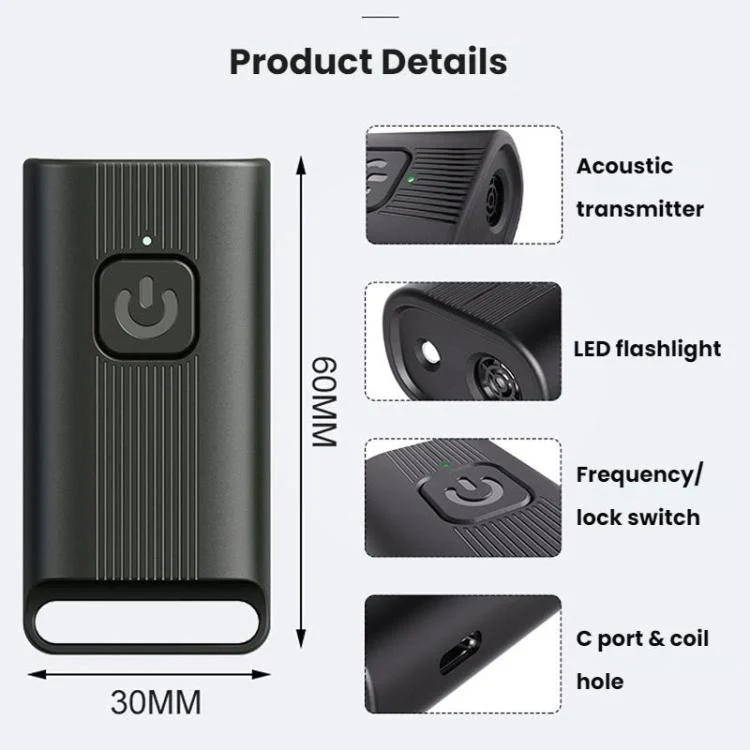 TBD06063456_B2.webp Mini Outdoor High-power Long-distance Training Ultrasonic Dog Repeller - Image 3