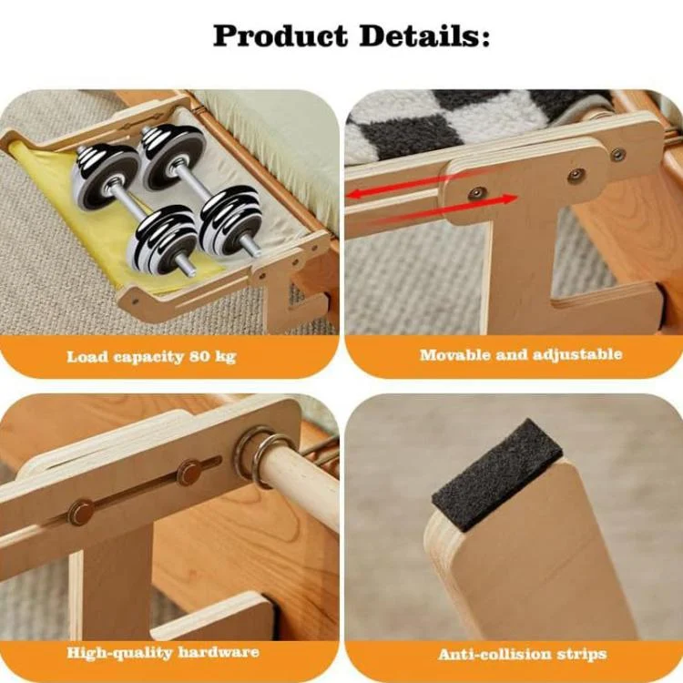 TBD06063462_B4.webp Balcony Wooden Cat Hammock Window Wall Mounted Cat Hutch Hanging Bedside Pet Kennel - Image 5