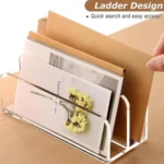 Acrylic Desk Organizer Box File Rack - Image 4