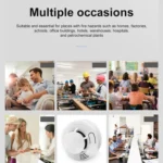 HD-001 Smoke Alarm Home Fire Domestic Fire Detector Fire Sound And Light Alarm - Image 7