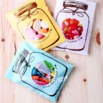 100 PCS / Set Cute Colorful Bottle Pattern Wedding Birthday Cookies Candy Gift Packaging Bag - Image 4