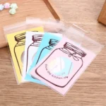 100 PCS / Set Cute Colorful Bottle Pattern Wedding Birthday Cookies Candy Gift Packaging Bag - Image 7