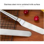 Stainless Steel Cream Spatula Stainless Steel Bell Knife Cake Spatula Baking Scraper Baking Tools - Image 3