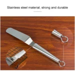 Stainless Steel Cream Spatula Stainless Steel Bell Knife Cake Spatula Baking Scraper Baking Tools - Image 4