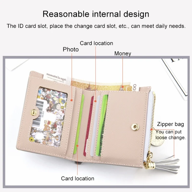 TBD060862801E_3.webp Lady Short Cross-Streaked Suzip Wallet - Image 5