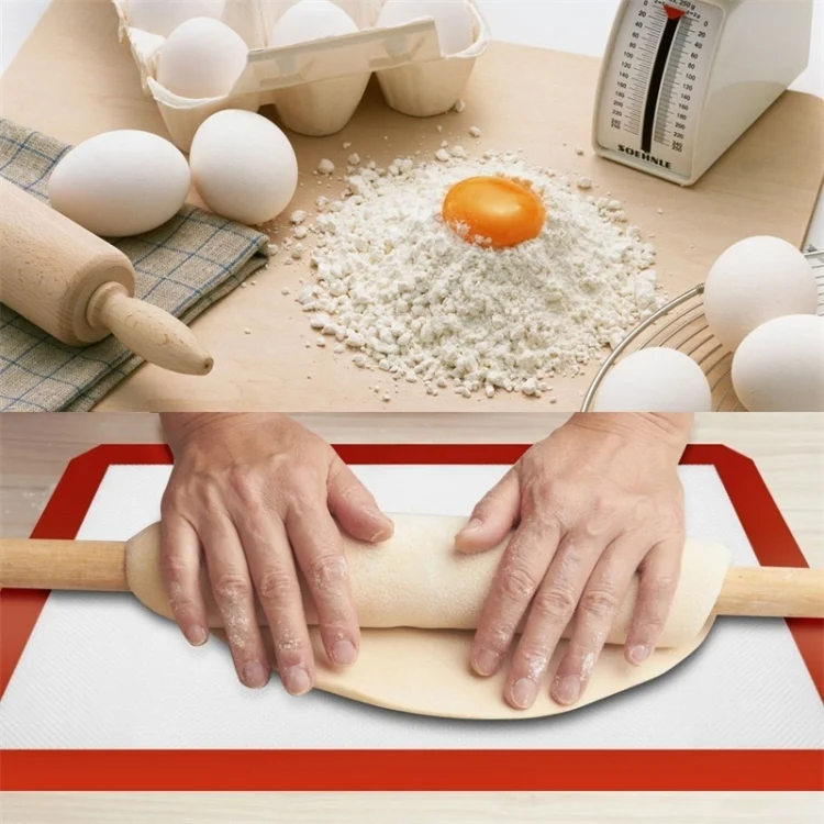 TBD060927601_10.webp Platinum Glass Fiber Silicone Pastry Cake Cookie Baking Mat Pad Sheet Kneading Mat - Image 11