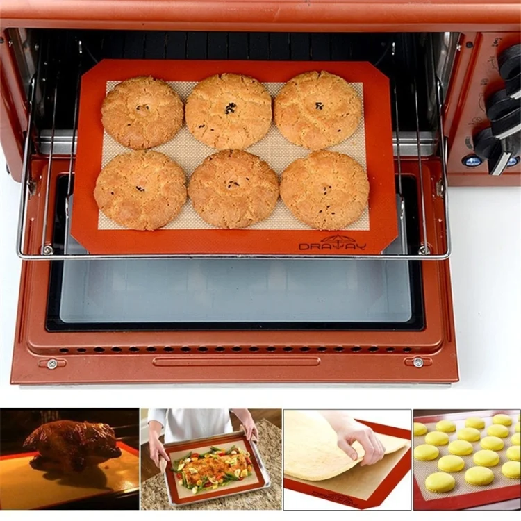 TBD060927601_9.webp Platinum Glass Fiber Silicone Pastry Cake Cookie Baking Mat Pad Sheet Kneading Mat - Image 10