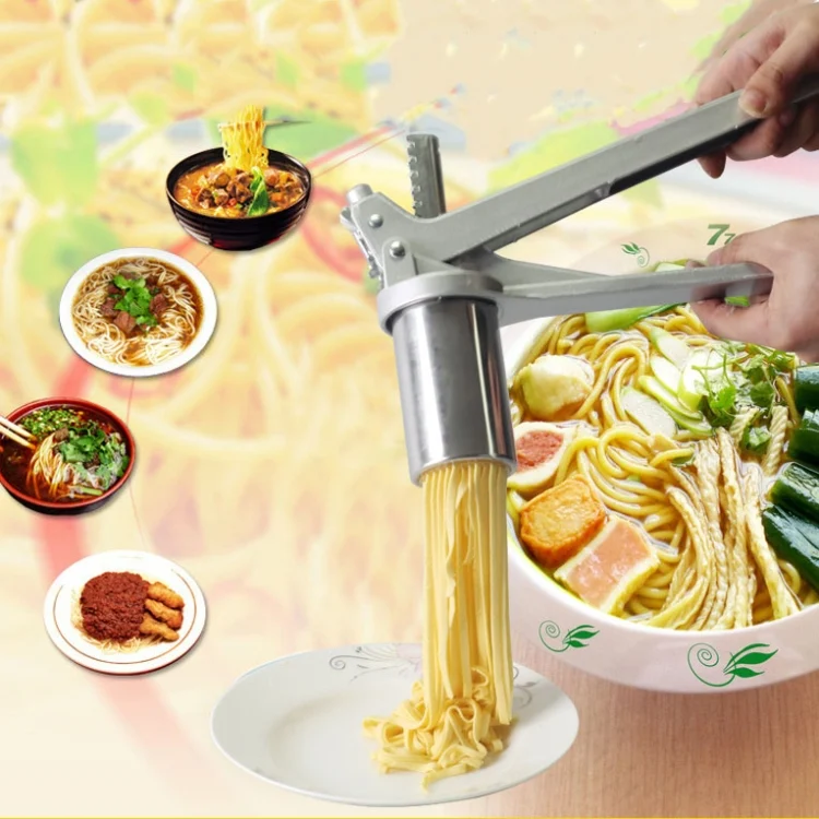 TBD060938801.webp Household Stainless Steel Pasta Machine Small Manual Pasta Machine Multi-function Noodle Machine - Image 1
