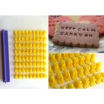 English Alphanumeric Symbol Seal Cookie Mold Movable Type Cake Mold Set - Image 3